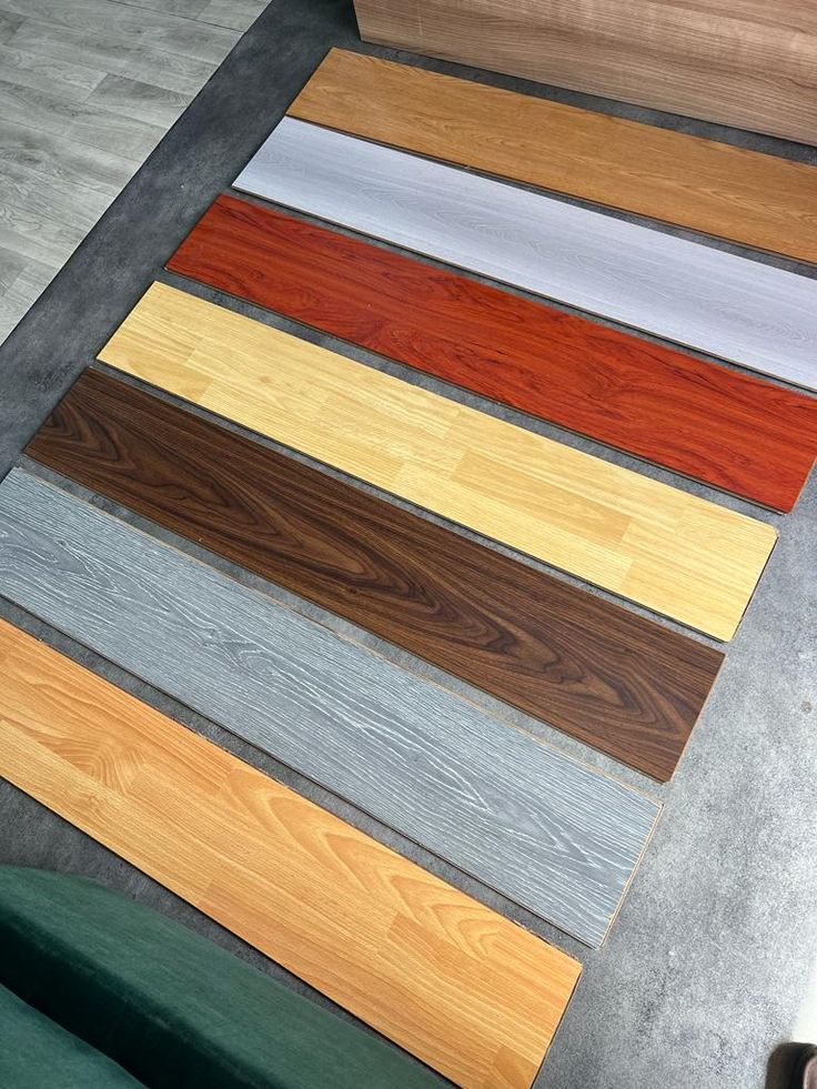 Wood-finish planks in a range of colours