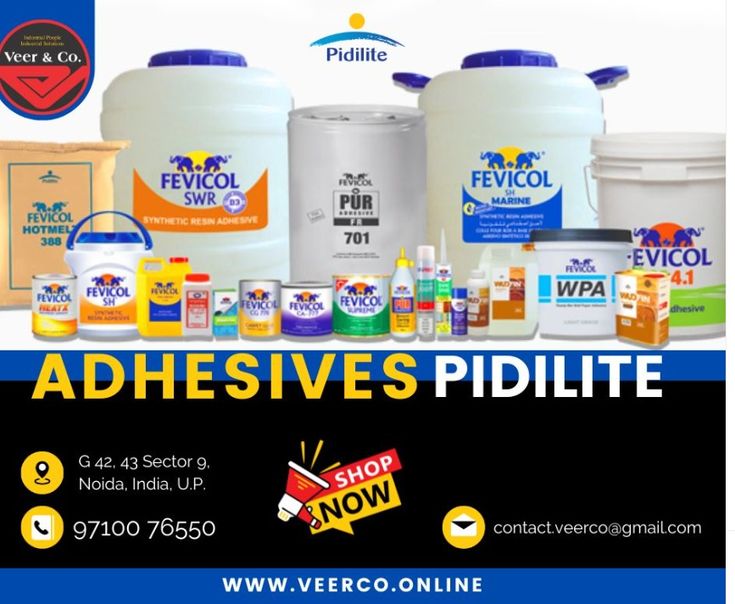 Fevicol and Pidilite adhesive product range