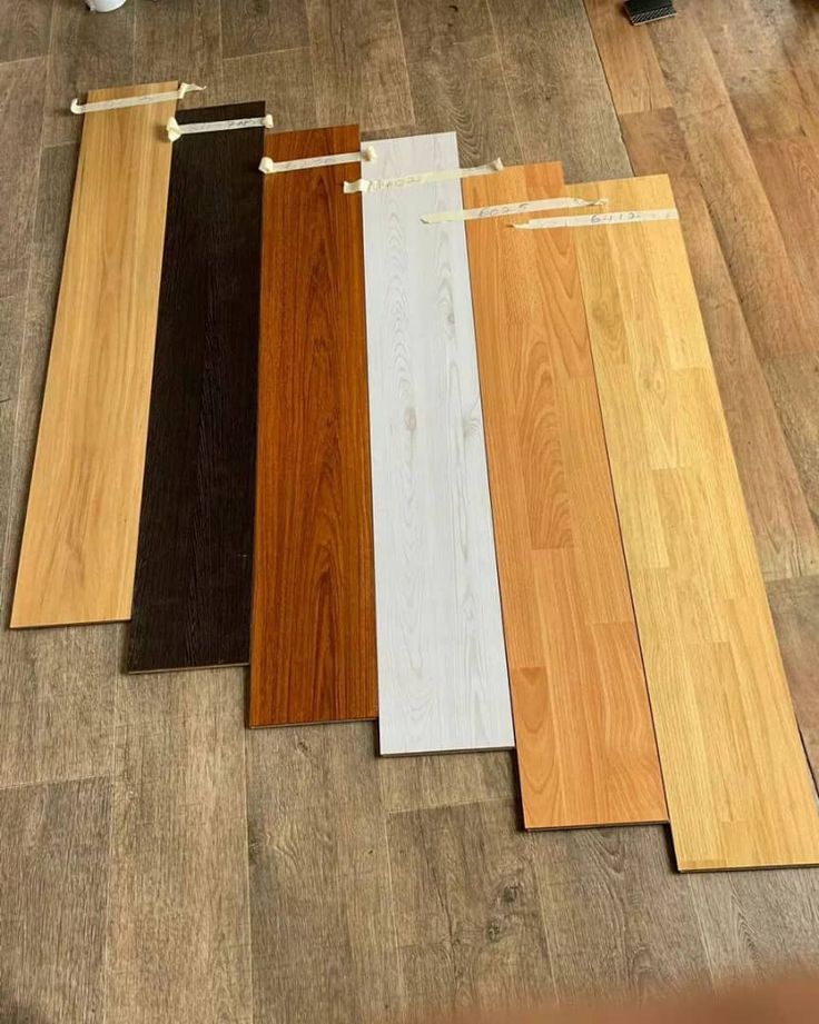 Premium wooden flooring finish samples