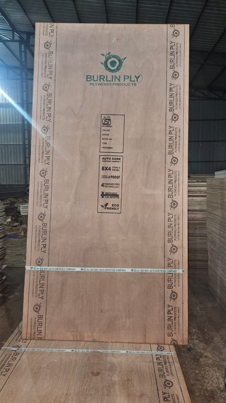 Burlin Ply plywood board in warehouse stock